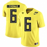 Oregon Ducks 6 De'Anthony Thomas Yellow Nike College Football Jersey Dzhi,baseball caps,new era cap wholesale,wholesale hats